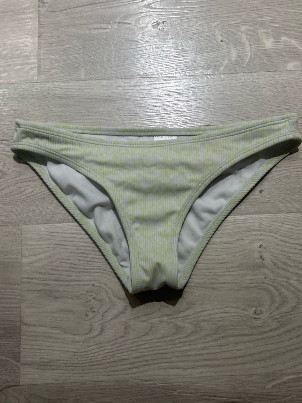 Xhilaration Light Green Ribbed Bikini Bottom